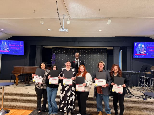 Certificates presented at the Romans 116 Church certification ceremony (15)