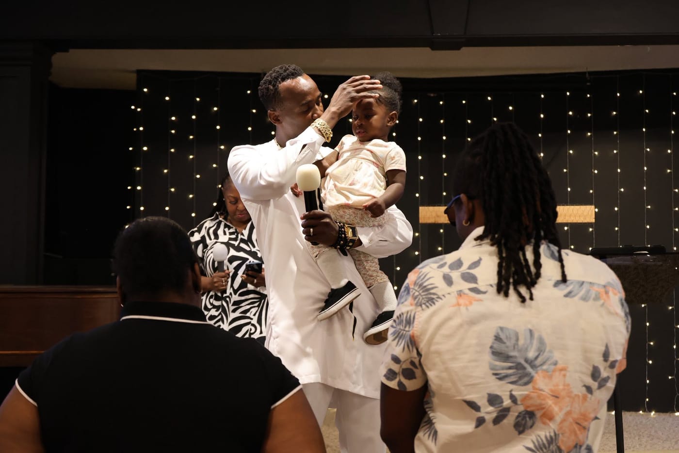 The Romans 116 Church family gathered together in the sanctuary in Lynnwood, Washington.