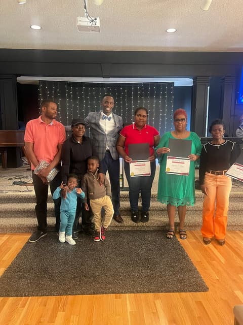 The Romans 116 Church family together in the sanctuary in Lynnwood, Washington.